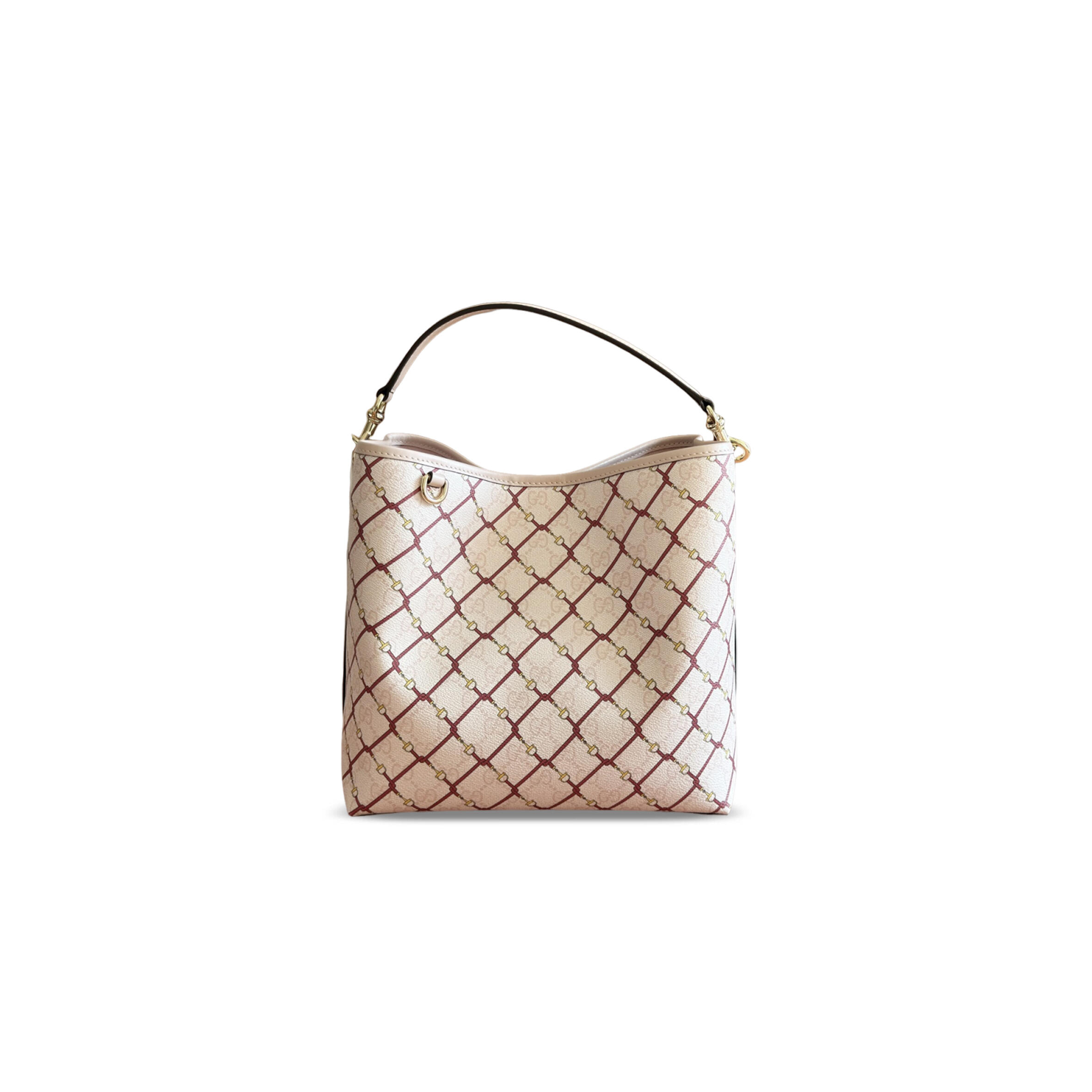 GUCCI GG EMBLEM MEDIUM BUCKET BAG 815103 (25*25*15.5cm)